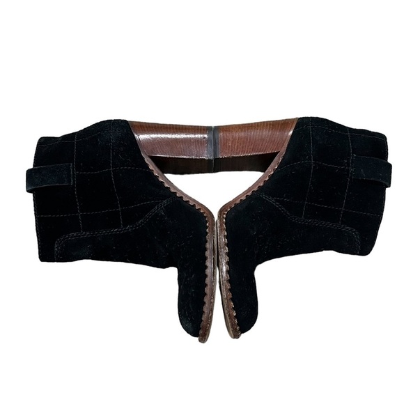 Marc By Marc Jacobs Black Suede Heeled Ankle Boots Size 36 Women’s - Picture 7 of 9